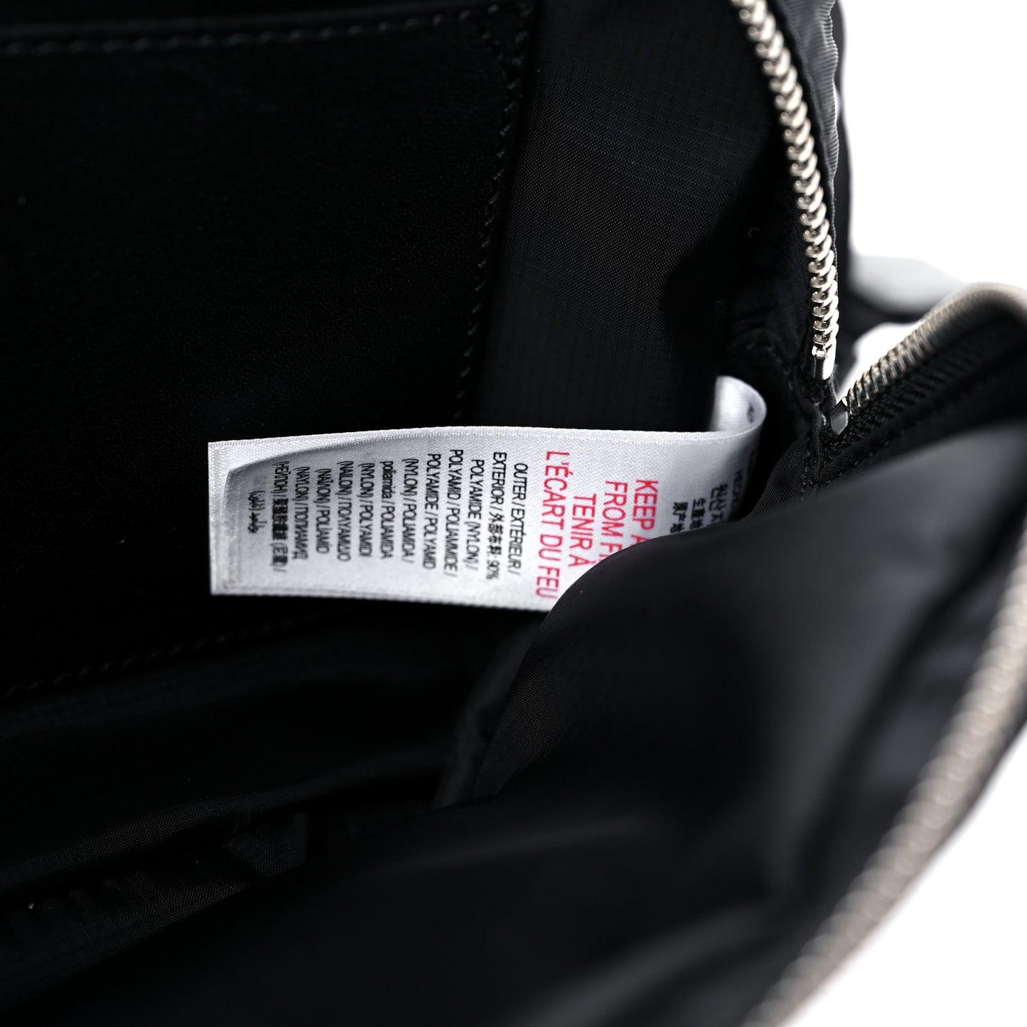 Econyl Logo Print Bum Bag Black