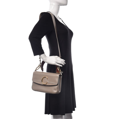 Chloe Calfskin Small C Double Carry Motty Grey 2 of 10