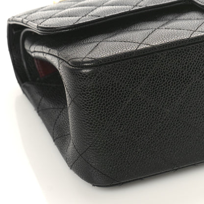 Chanel Caviar Quilted Jumbo Double Flap Black 8 of 9