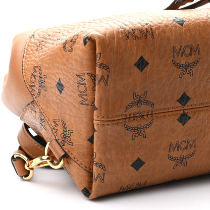 MCM Visetos Small Essential Backpack Cognac 8 of 10