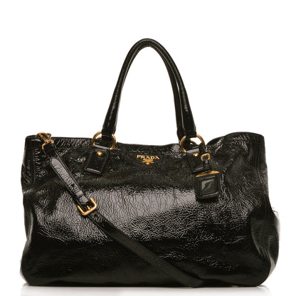 Prada Vernice Naplak Tote Black 1 of 8
