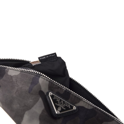 Prada Tessuto Nylon Camouflage Flat Pouch Fumo 7 of 8