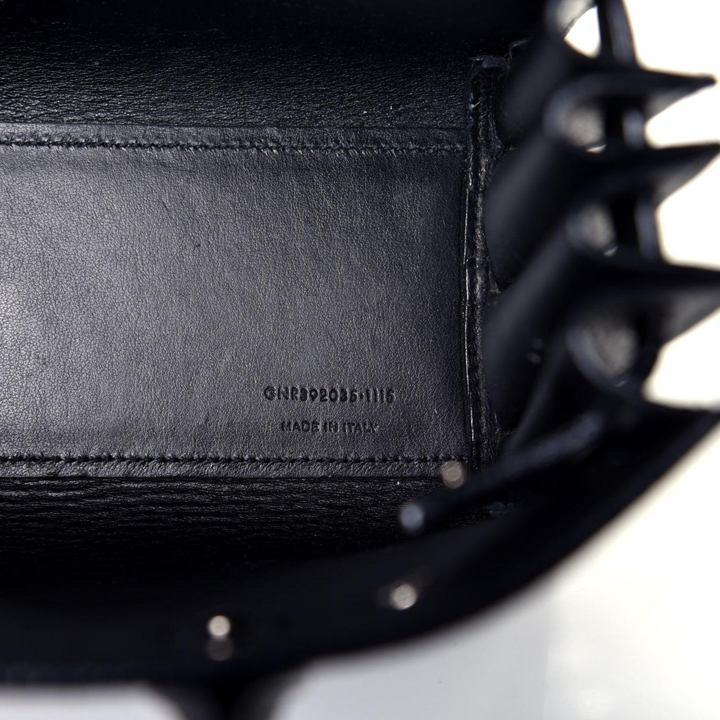 Grained Calfskin Nano Sac De Jour Black
