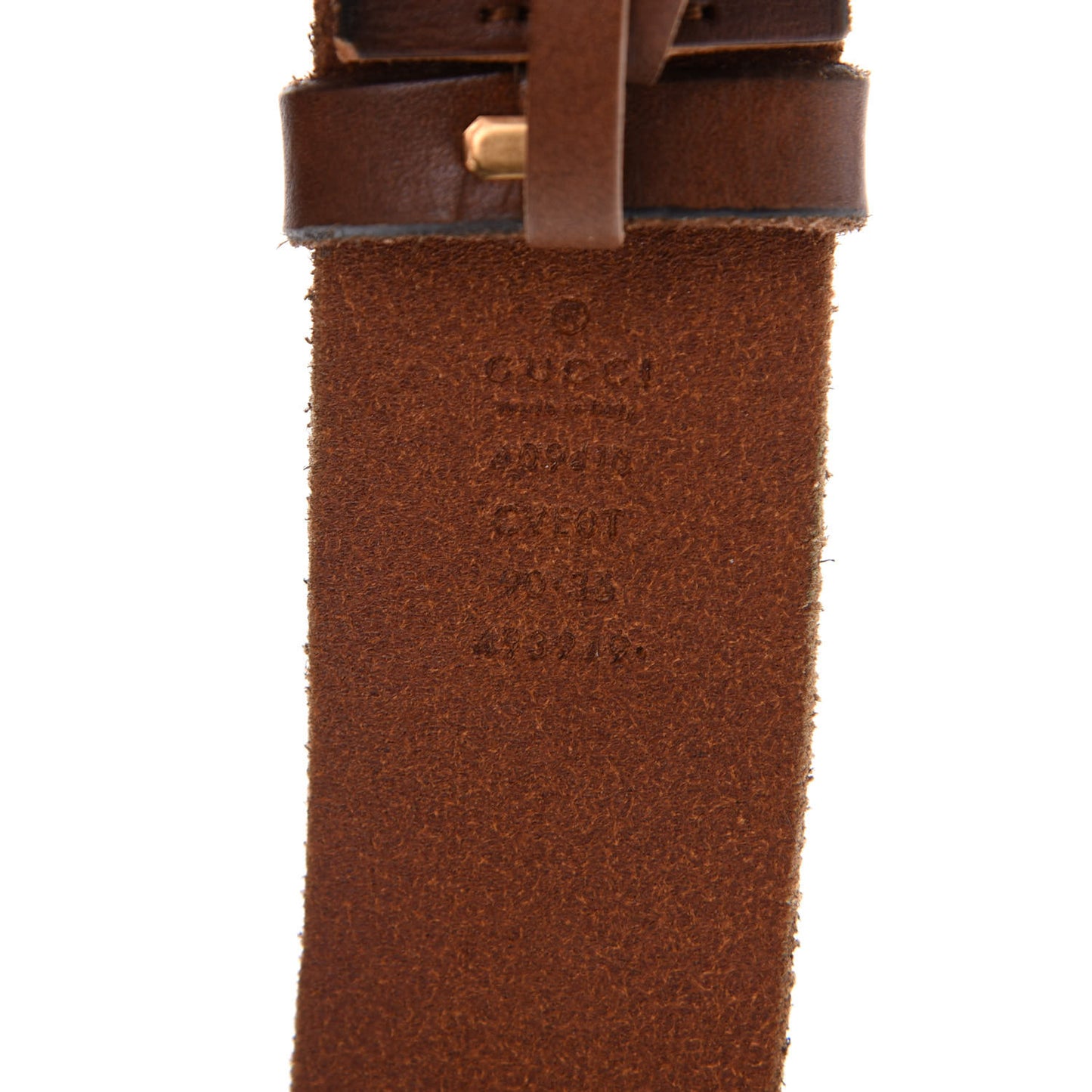 Faded Calfskin Double G 40mm Belt 90 36 Cuir