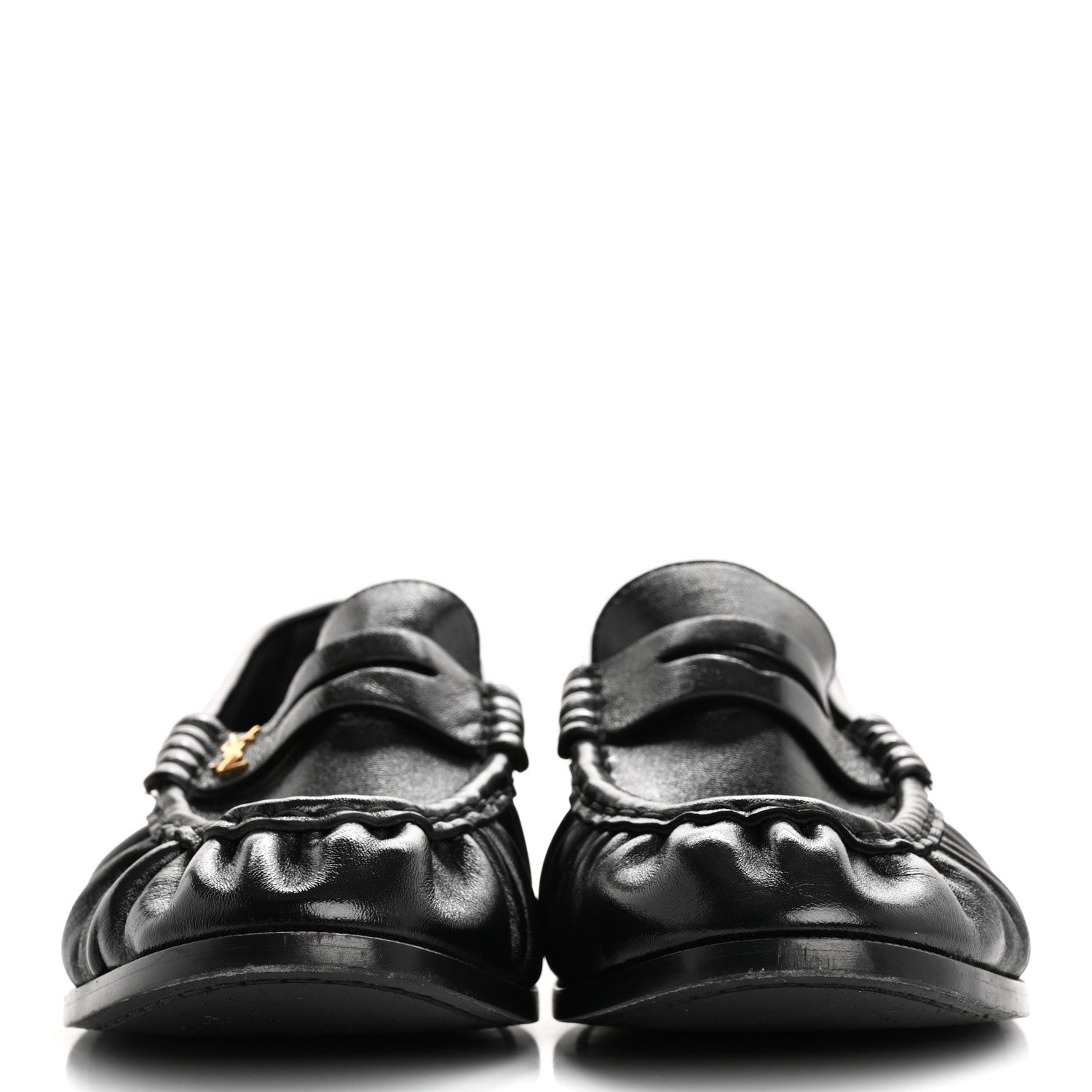 Saint Laurent Nappa Sugar Le Loafer 15 Penny Slippers 40.5 Black 3 of 10