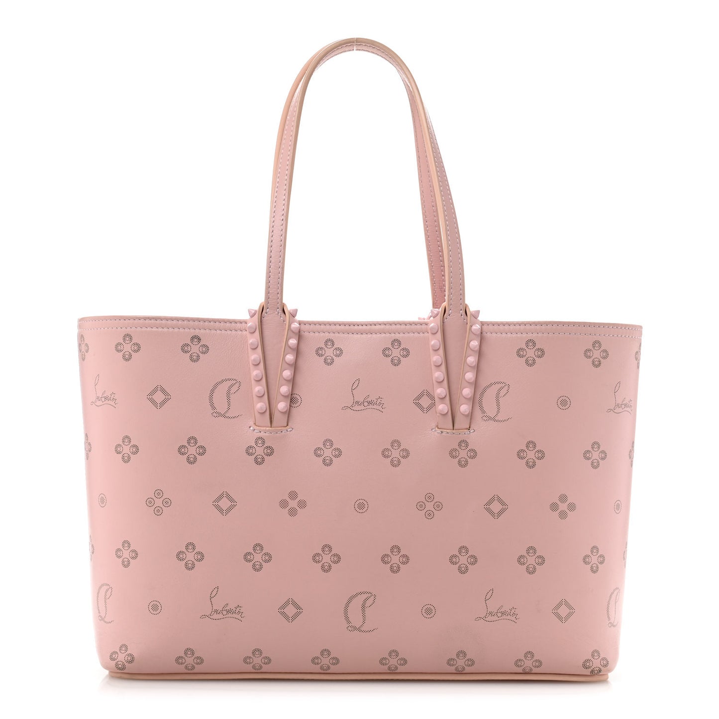 Calfskin Loubinthesky East West Cabata Tote Rosy