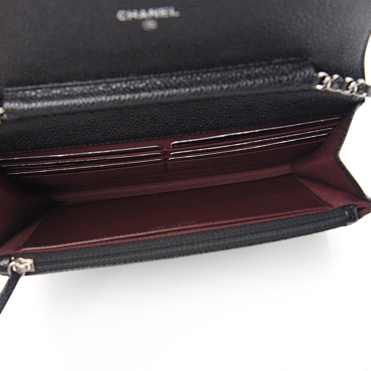 Chanel Caviar Quilted Wallet On Chain WOC Black 4 of 11
