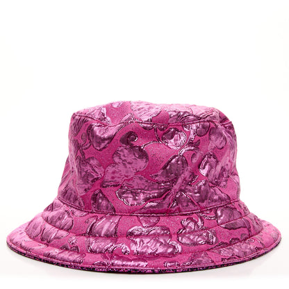 Gucci Canvas Lame GG Monogram Reversible Bucket Hat S Fuxia Pink 1 of 10