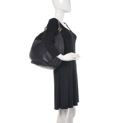 Gucci Guccissima Large GG Twins Hobo Black 2 of 21