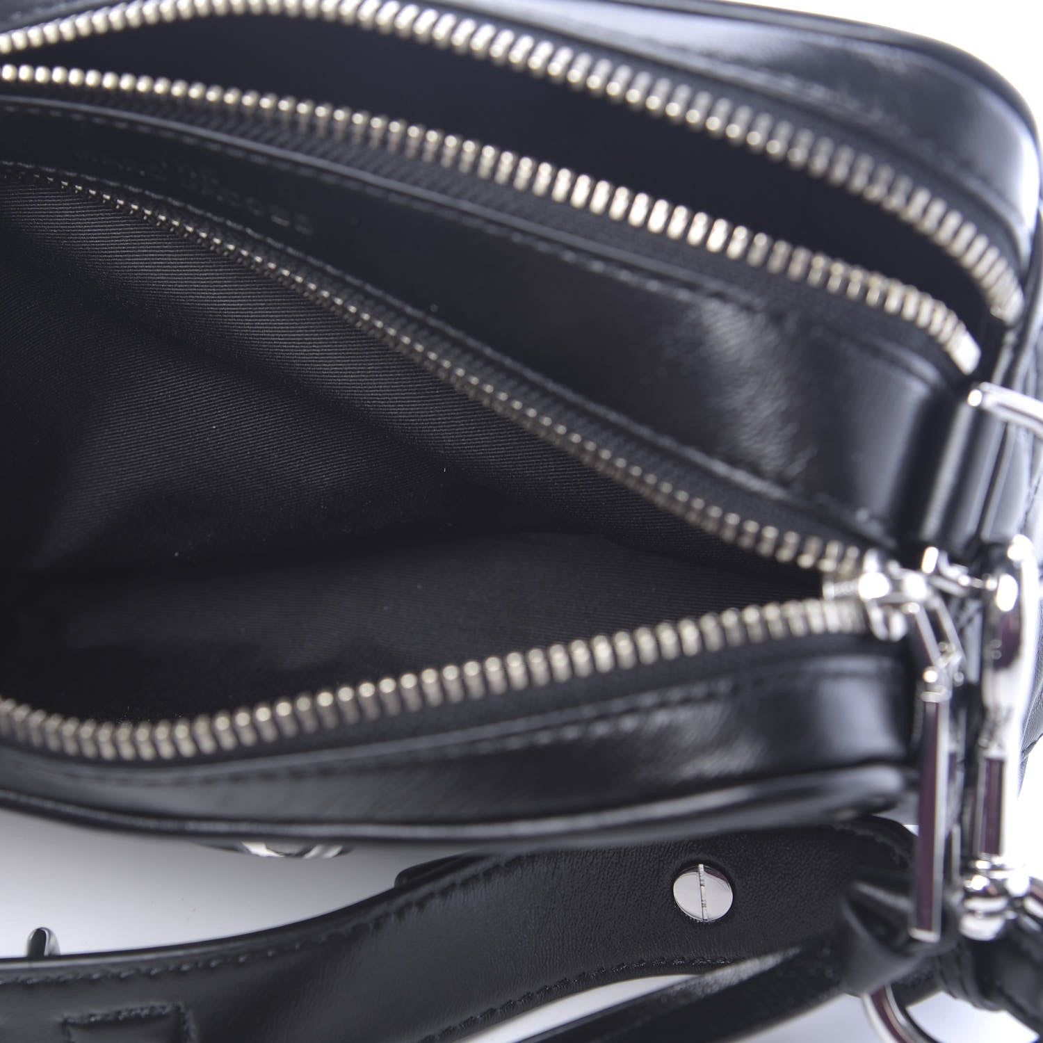 Marc Jacobs Natural Grain Calfskin Quilted The Softshot 21 Bag Black 8 of 13