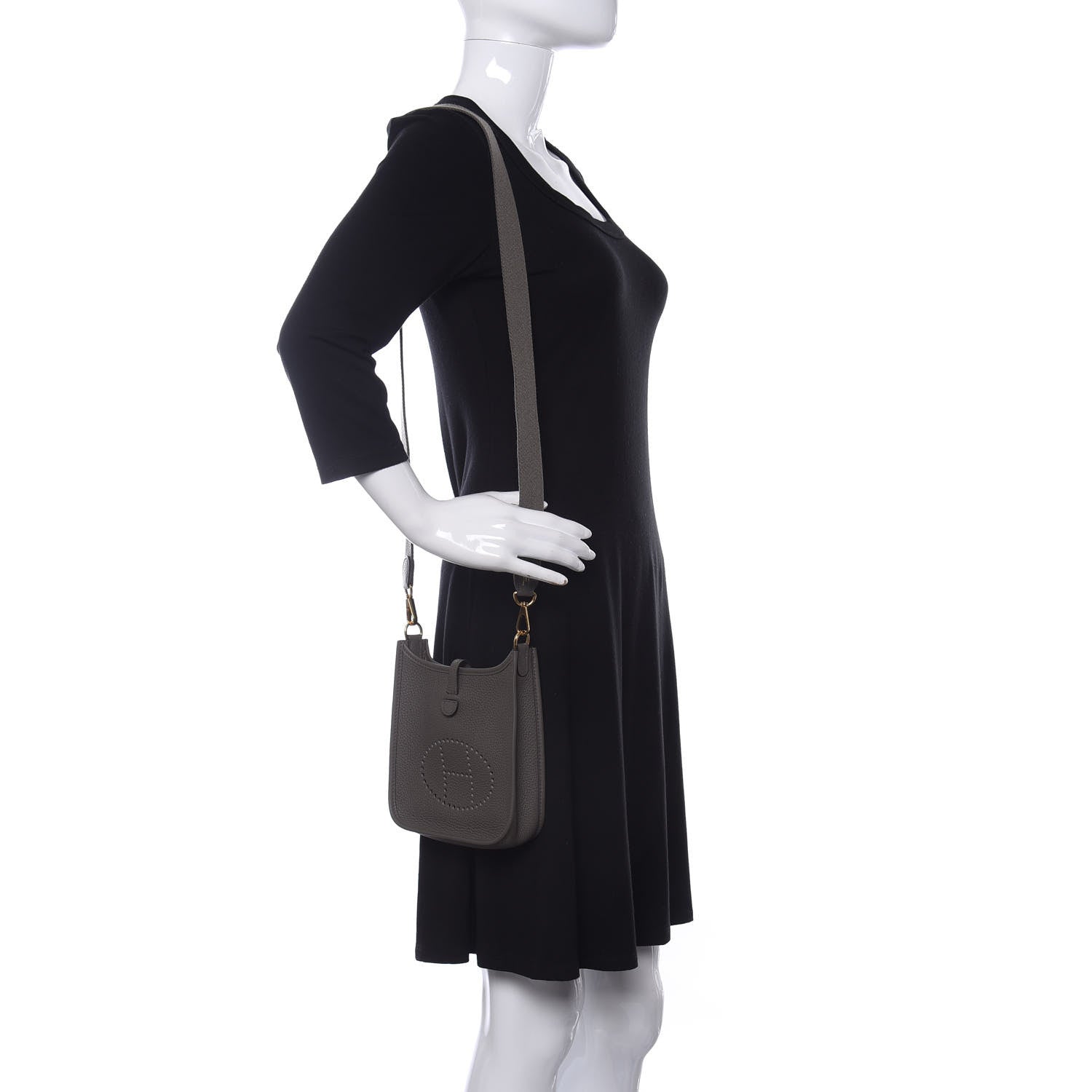 Hermes Taurillon Clemence Evelyne TPM Etain 2 of 10