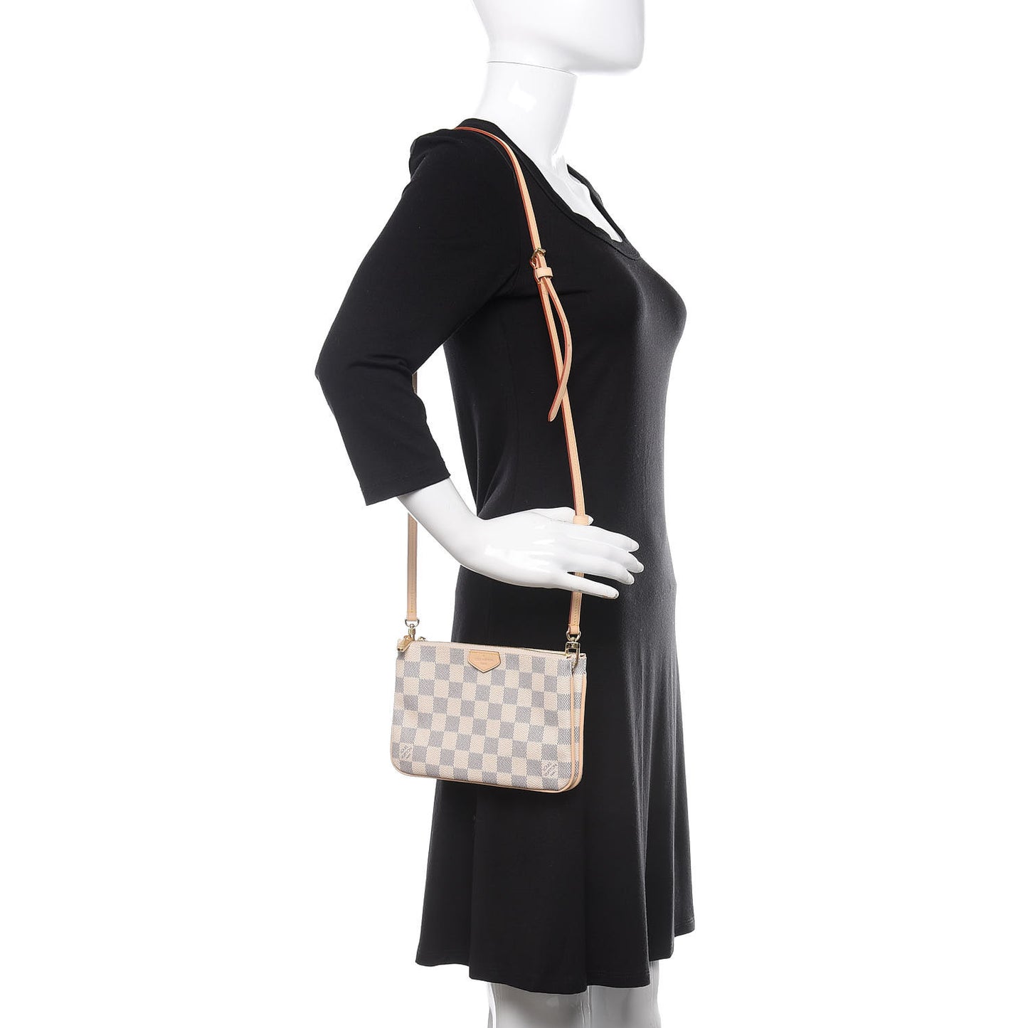 Damier Azur Double Zip Pochette