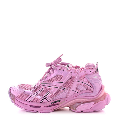 Balenciaga Mesh Rubber Womens Runner Sneakers 39 Pink 1 of 8