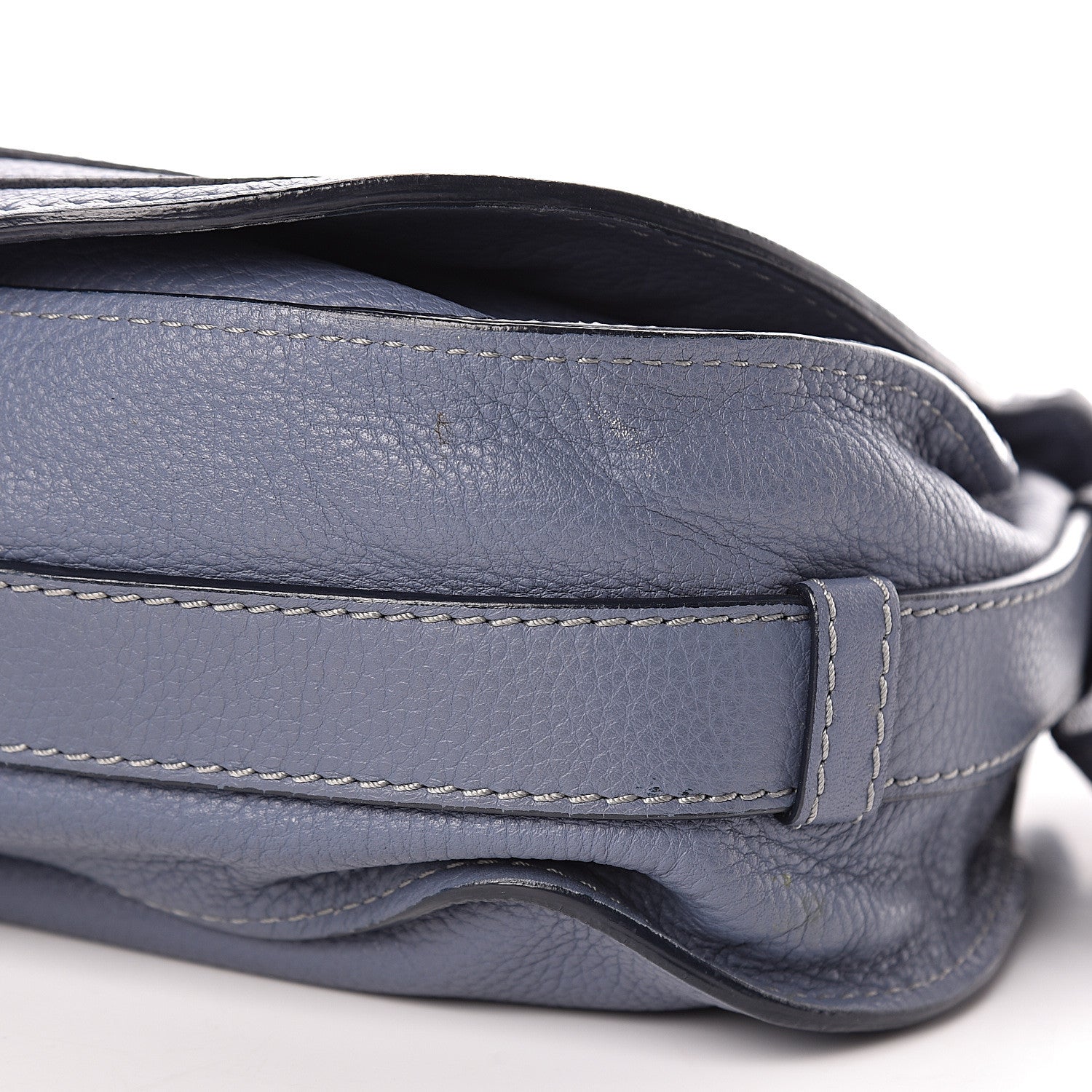 Chloe Calfskin Medium Marcie Round Crossbody Bag Street Blue 10 of 11