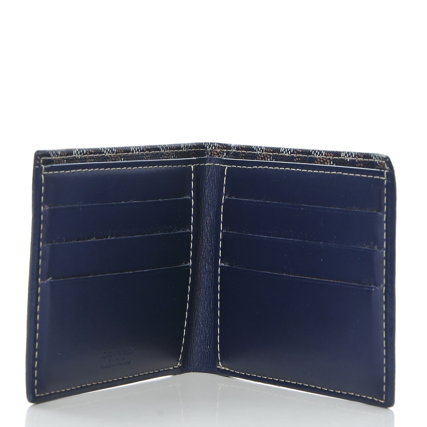 Goyard Goyardine Bifold Victoire PM Wallet Navy 287907 – FASHIONPHILE