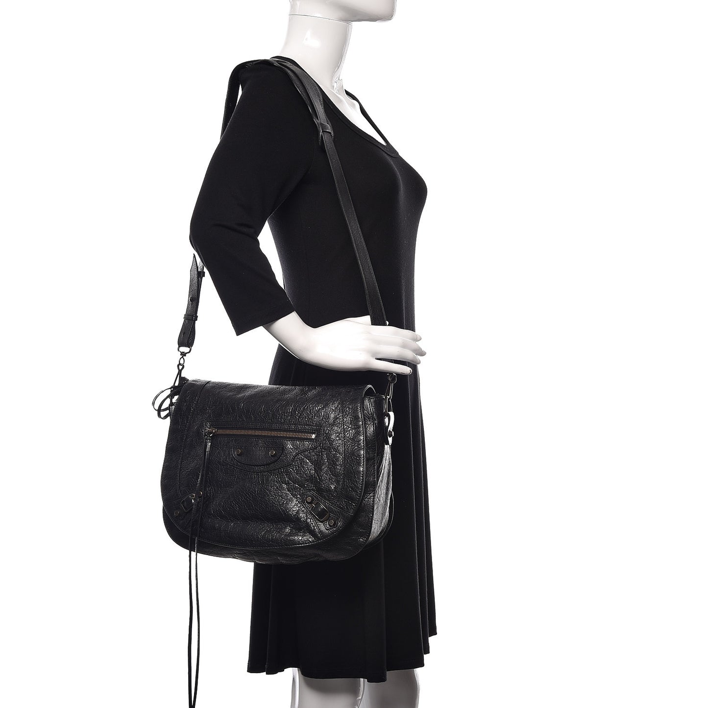 Agneau Classic Hardware Neo Folk Messenger Black