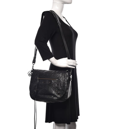 Balenciaga Agneau Classic Hardware Neo Folk Messenger Black 3 of 19