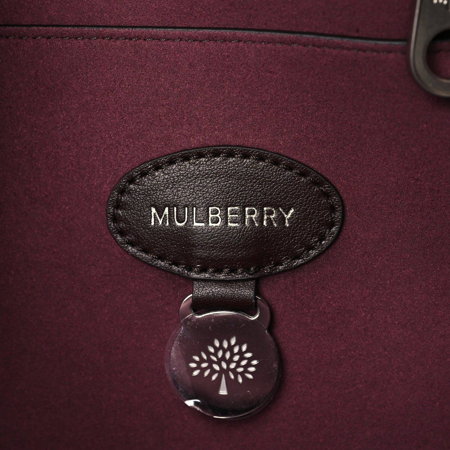 Mulberry Ruched Nylon Calfskin Bayswater Oxblood 5 of 9