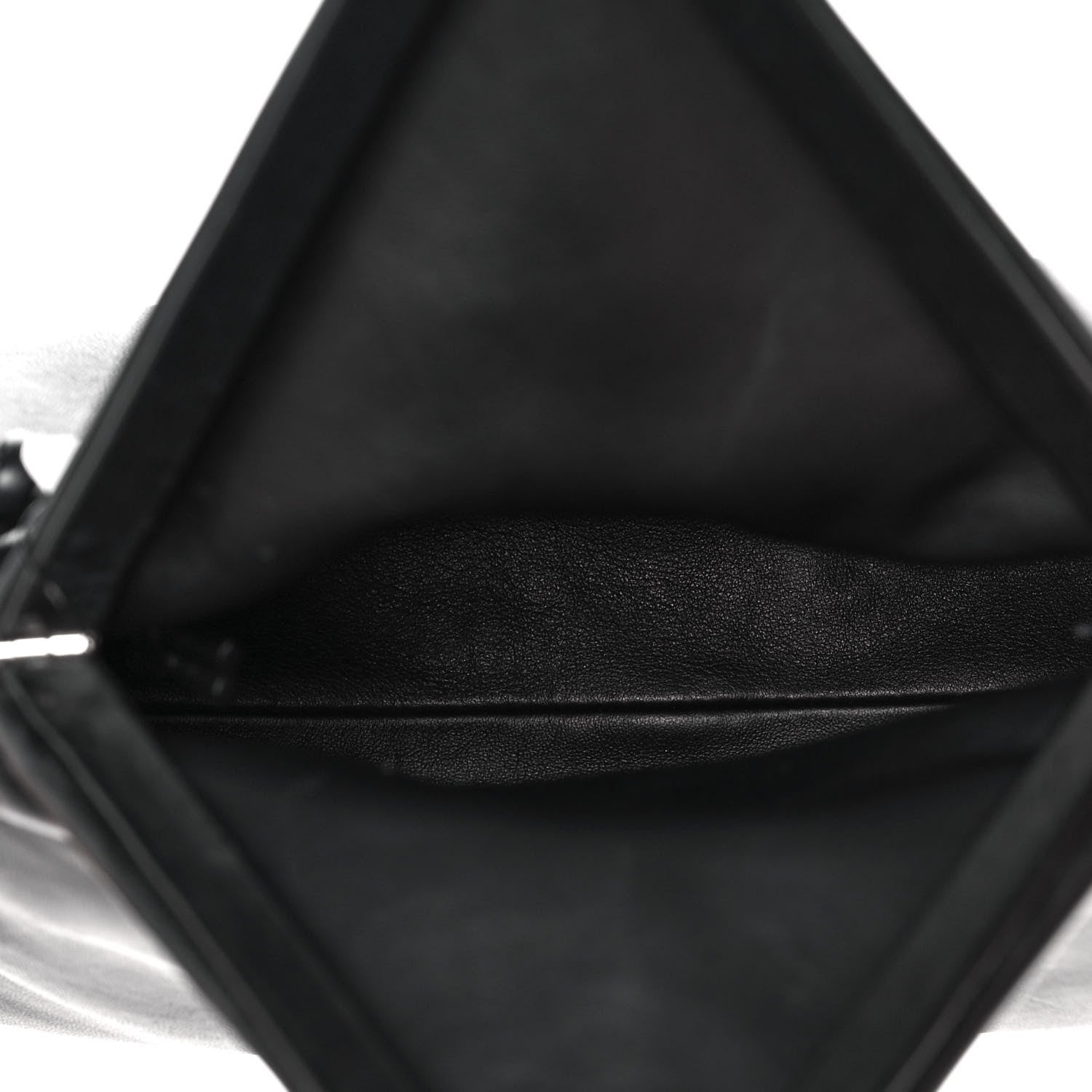 Bottega Veneta Lambskin BV Trine Clutch Black 5 of 10