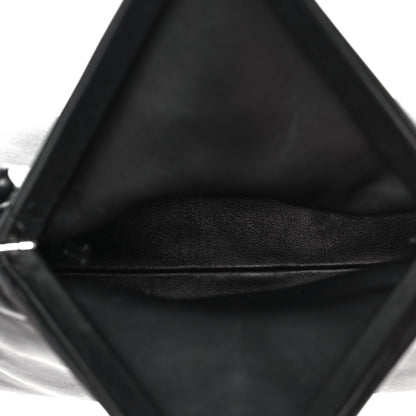 Bottega Veneta Lambskin BV Trine Clutch Black 5 of 10
