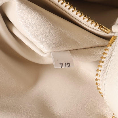 Prada Soft Grain Medium East West Galleria Double Zip Bag White 6 of 9