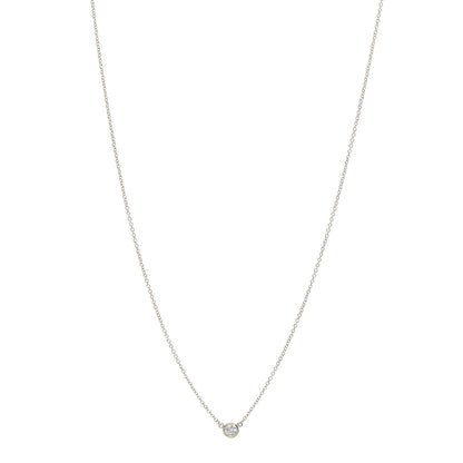 Tiffany 18K Yellow Gold Diamond .14ct Elsa Peretti Diamonds by the Yard Pendant Necklace 1 of 6