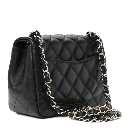 Chanel Lambskin Quilted Mini Square Flap Black 3 of 12