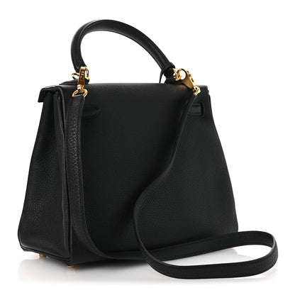 Hermes Togo Kelly Retourne 25 Black 2 of 12