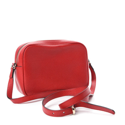 Gucci Pebbled Calfskin Small Soho Disco Bag Tabasco Red 3 of 11