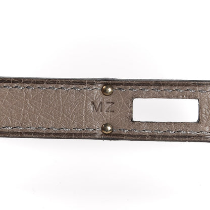 Hermes Ostrich Kelly Longue Wallet Gris Tourterelle 6 of 9