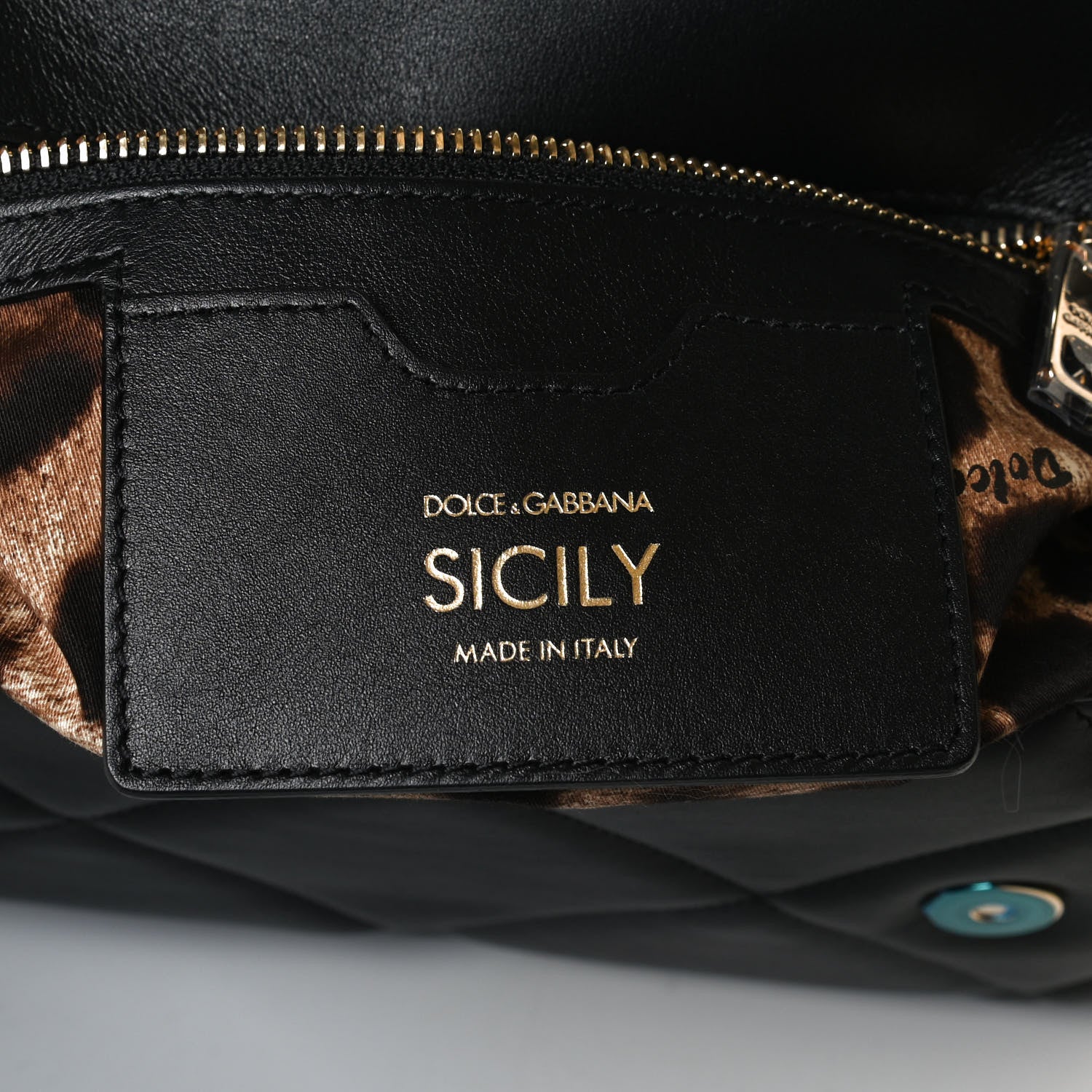 Dolce & Gabbana Calfskin Quilted Medium Miss Sicily Satchel Black 6 of 11