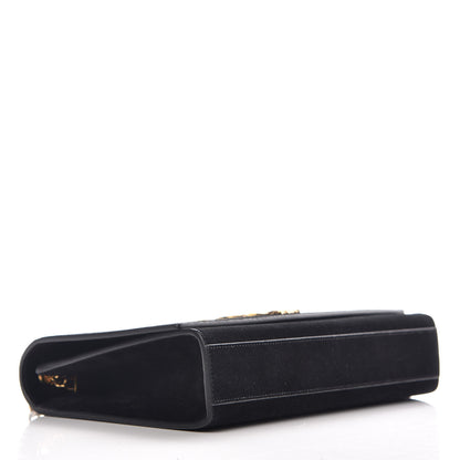 Saint Laurent Suede Medium Classic Monogram Kate Satchel Black 4 of 10