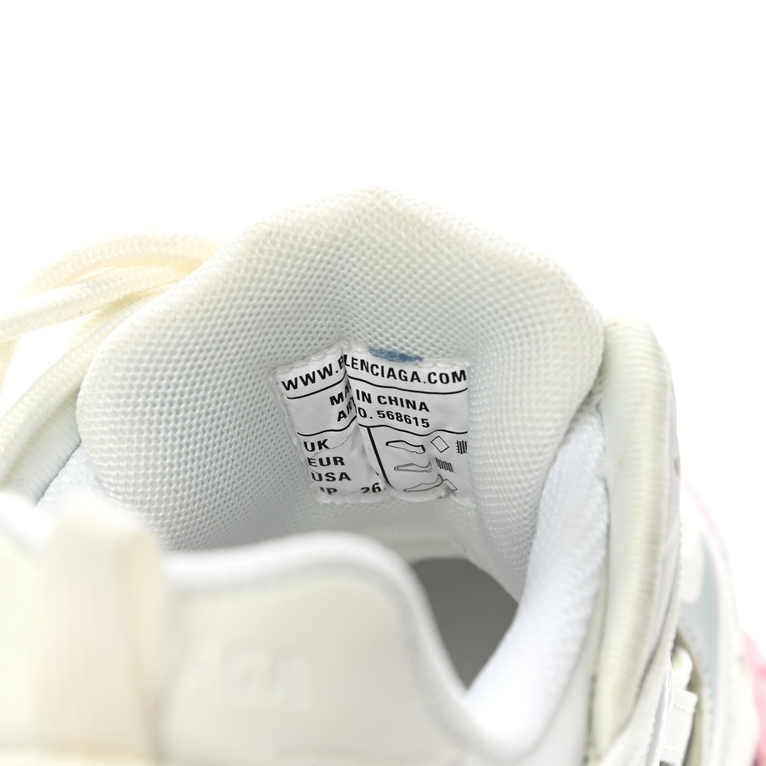 Balenciaga Rubber Mesh Tri-Color Womens Track.2 Open Sneakers 40 Light Yellow Light Pink Light Blue 8 of 9
