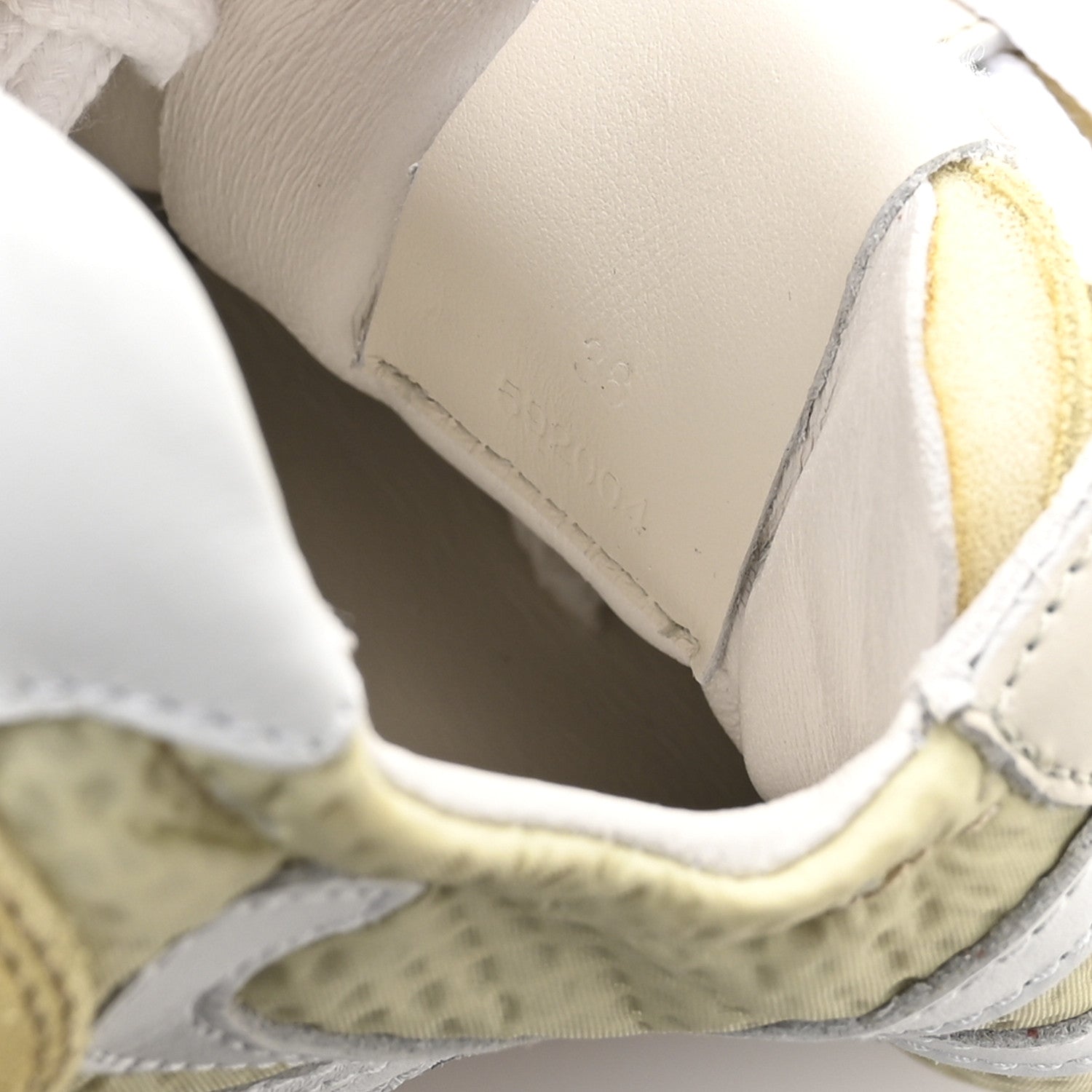 Loewe Nylon Suede Ballet Runner Sneakers 38 Lemon 8 of 8