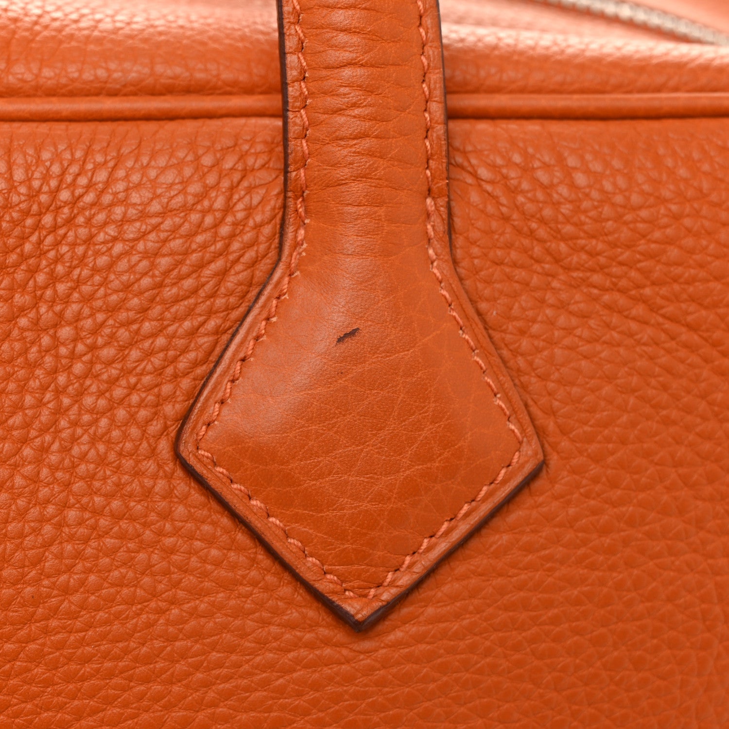 Hermes Taurillon Clemence Victoria II 35 Orange 11 of 11