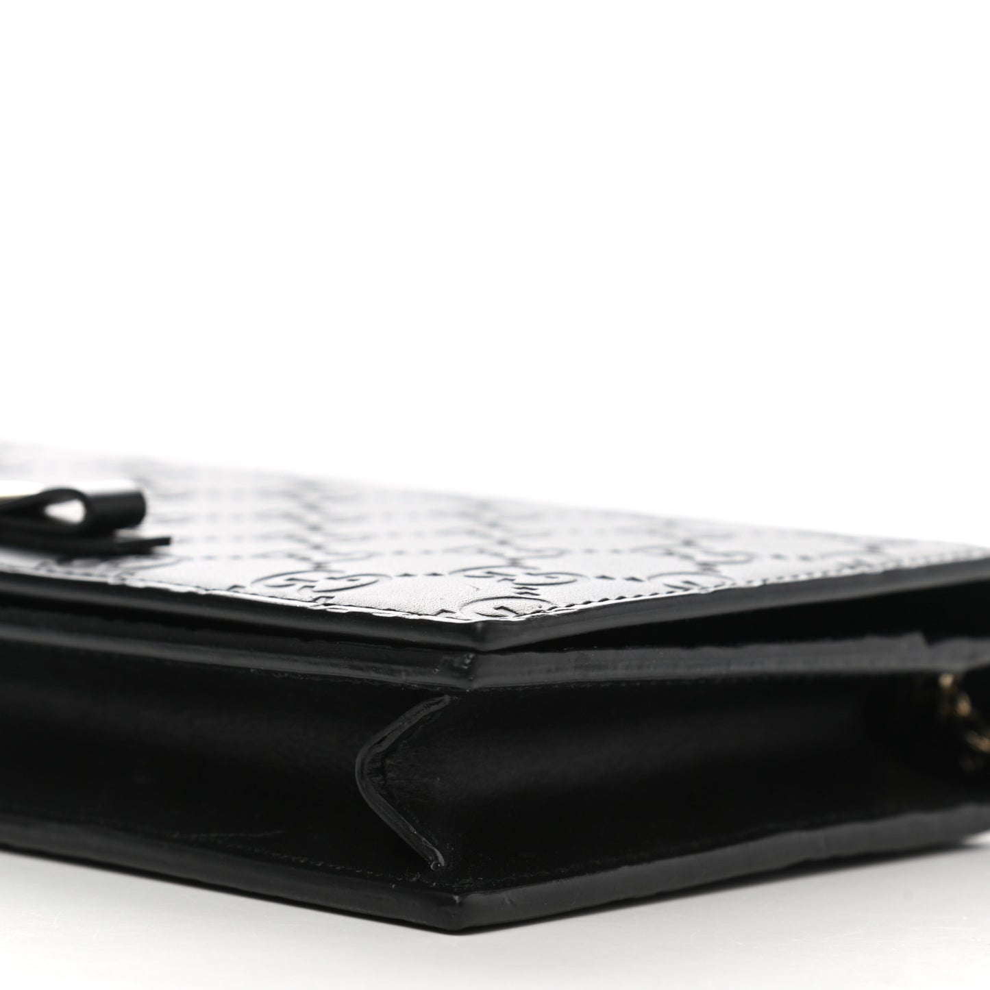 Guccissima Signature Bowy Chain Wallet Black