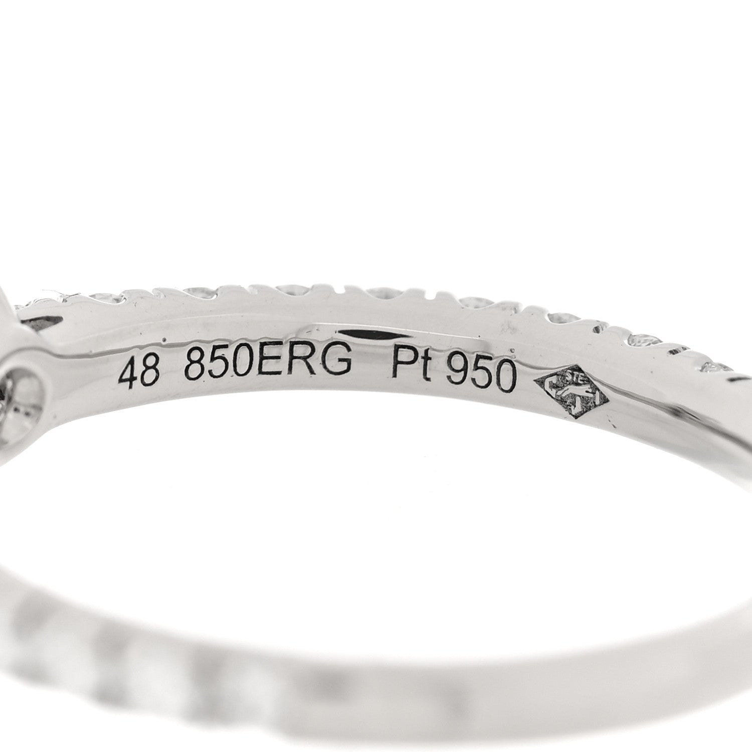 Cartier Platinum Diamond .32ct Etincelle De Cartier Solitaire Engagement Ring 48 4.5 5 of 5