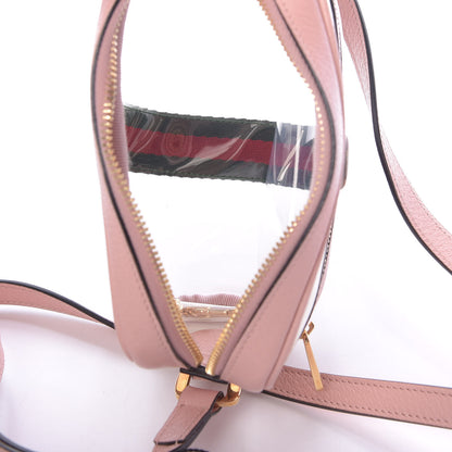 Gucci Vinyl Web Mini Ophidia Transparent Shoulder Bag Perfect Pink 5 of 11