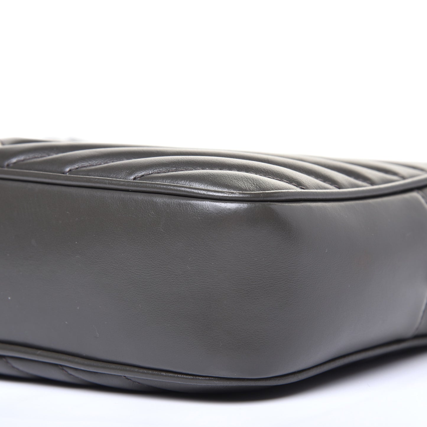 Calfskin Matelasse Monogram Lou Camera Bag Military Olive