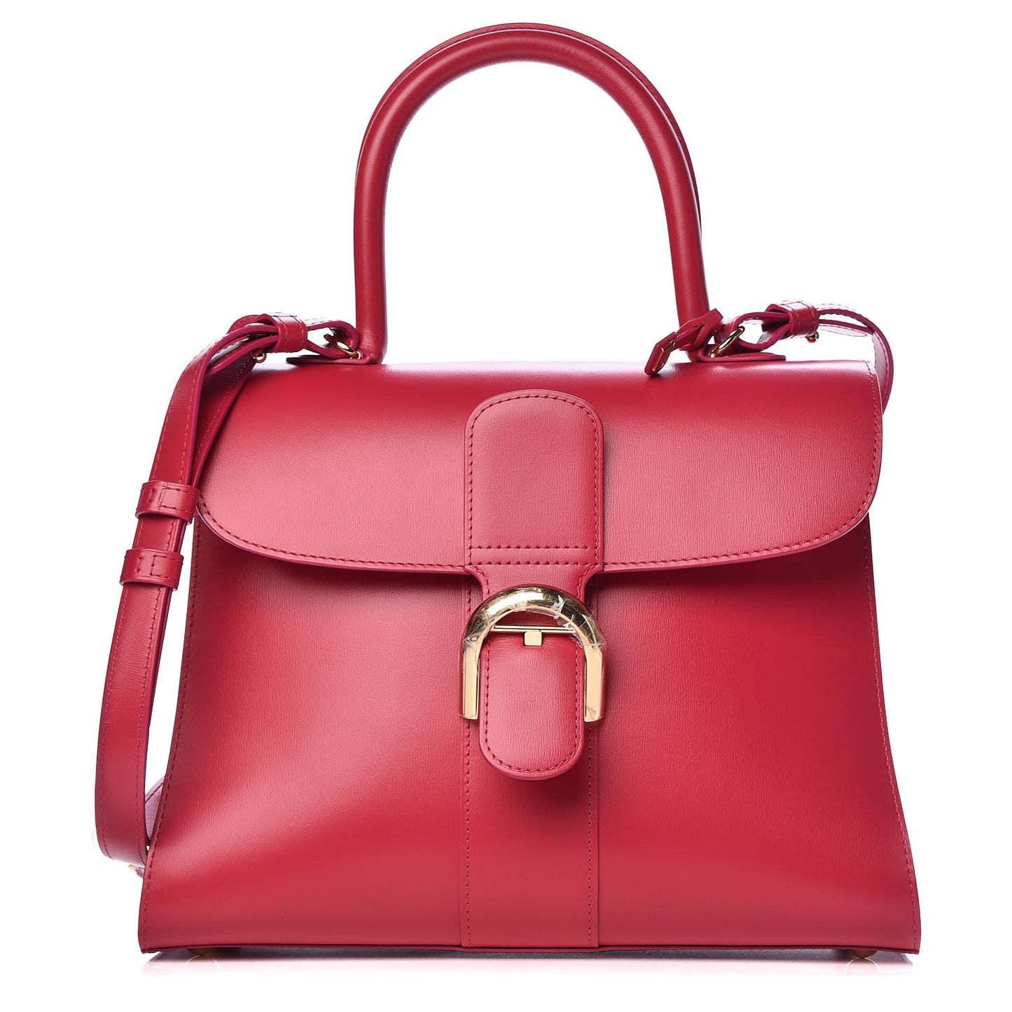 Box Calfskin MM Brillant Satchel Framboise