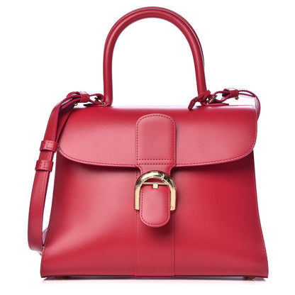 Delvaux Box Calfskin MM Brillant Satchel Framboise 1 of 10