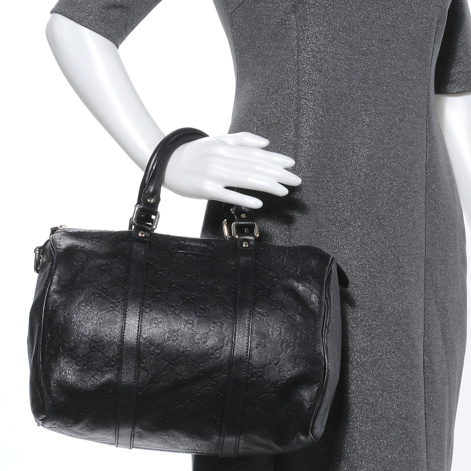 Gucci Guccissima Medium Joy Boston Black 2 of 13