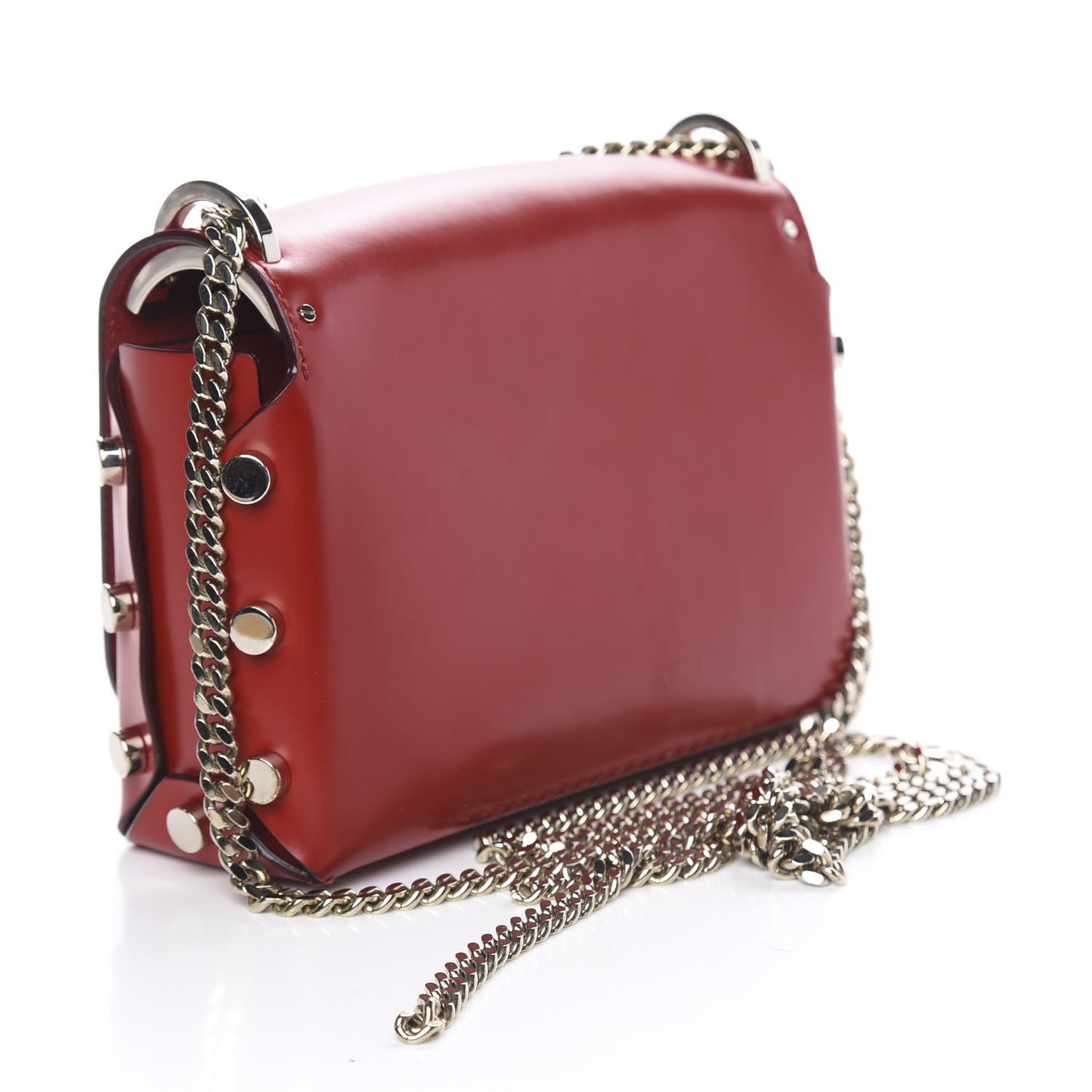 Spazzolato Lockett Petite Shoulder Bag Red