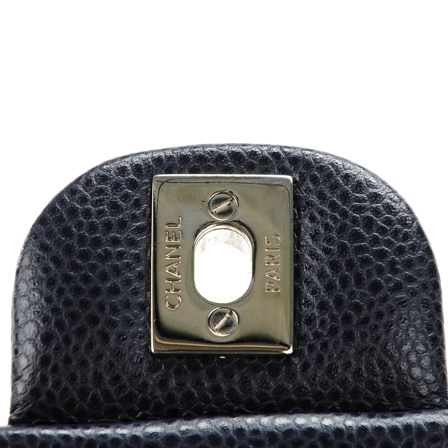 Caviar Quilted Mini Square Flap Navy