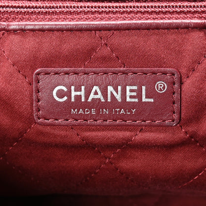 Chanel Shiny Calfskin Quilted Chanel 22 Burgundy 7 of 12