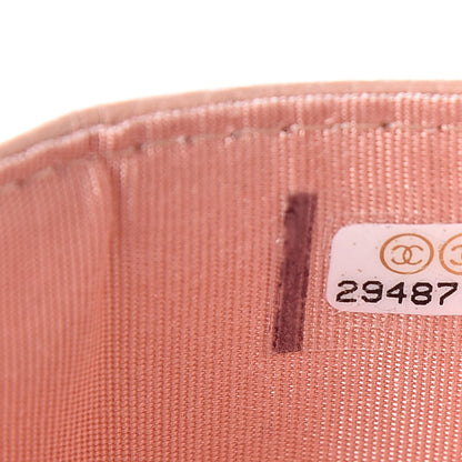 Chanel Caviar Quilted Boy Card Holder Light Pink 8 of 9