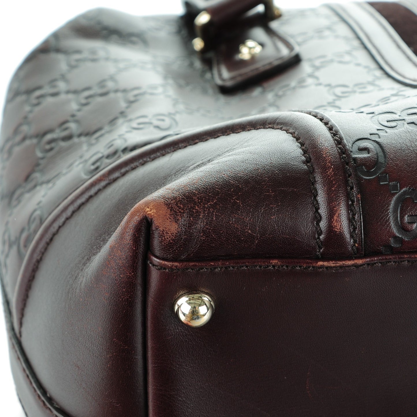 Guccissima Treasure Boston Dark Brown