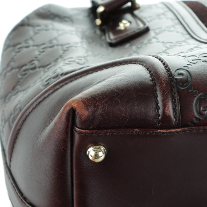 Gucci Guccissima Treasure Boston Dark Brown 9 of 10