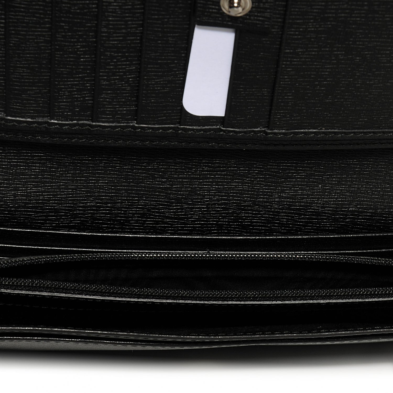 Gucci Shangai Calfskin Stirrup Long Wallet Black 5 of 7
