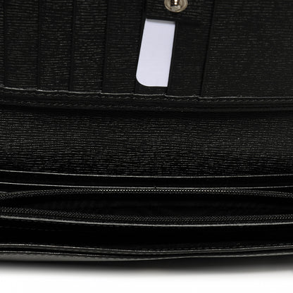 Gucci Shangai Calfskin Stirrup Long Wallet Black 5 of 7